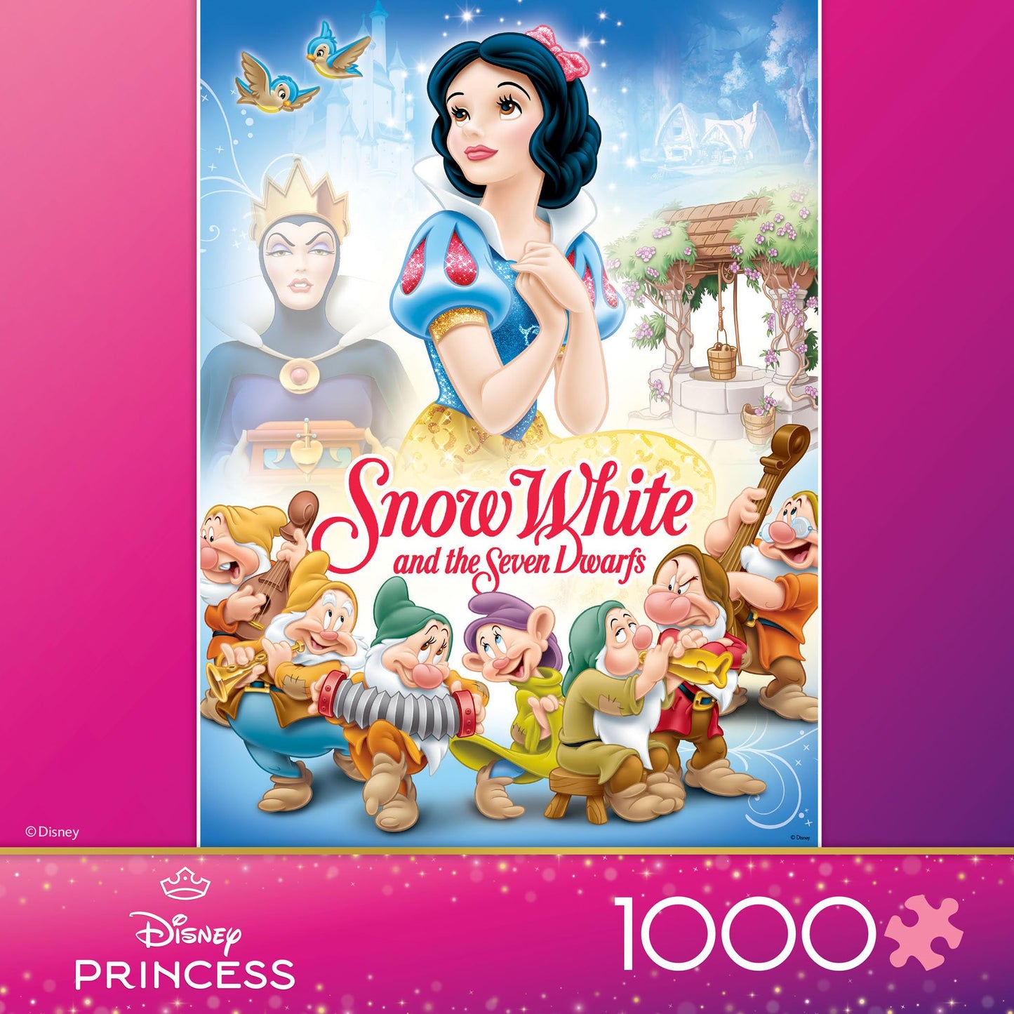 Ceaco - Disney Snow White Poster - 1000 Piece Jigsaw Puzzle for Adults