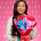 Disney Stitch Valentine 13.5-inch Medium Plush Bouquet, 4 Stuffed Animals Included, Kids Toys for Ages 3 Up by Just Play