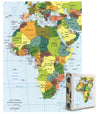 Map of Africa Puzzle for Adults | 1000 Piece Adult Jigsaw Puzzle | Africa Continent Puzzle | Vintage Political Jigsaw Puzzle with Poster