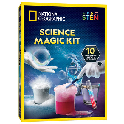 National Geographic Magic Chemistry Set with 10 Tricks for Kids Ages 8-12