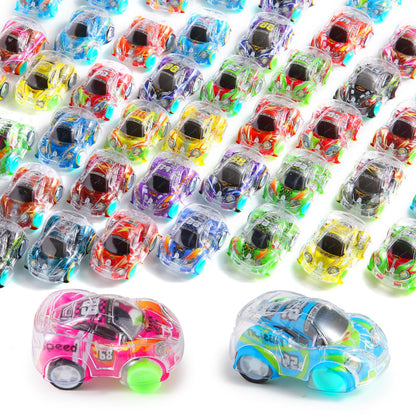 Benzem 50 Pcs Mini Pull Back Cars Set, Pull Back Racing Vehicles for Kids Toddlers, Bulk Toys Party Favors Treasure Box, Classroom Prizes, Pinata