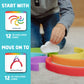 Chuckle & Roar - Rainbow Stacker - Tactile Learning - Stacking Toy - Preschool Fun - Silicone Toy