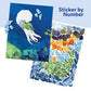 Sticker by Number Book Set for All Ages, Sticker Mosaics for Fun and Relaxation, Sticker Books for Adults with Tear-Out Pages Featuring Animals, Ocean