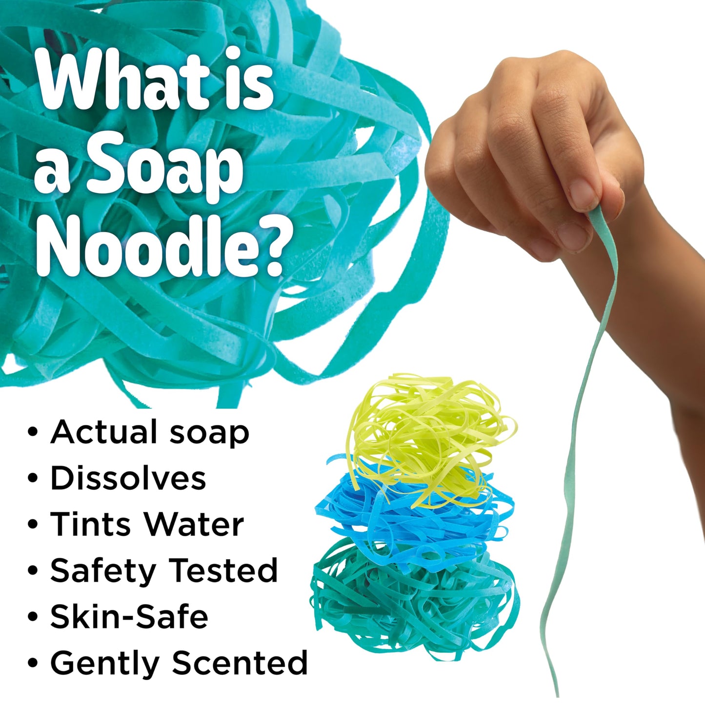 Creativity for Kids Soap Noodles Dragon’s Dinner Bath Set | Sensory Bath Toys for Kids | Mix, Layer & Play with Colorful Soap Noodles, Foamy Soap