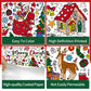 MYFEST Christmas Coloring Tablecloth 30x72 inches, Thick and Jumbo Christmas Coloring Poster for DIY Painting Activities or Developmental Games, Paper