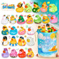 24Pack Summer Rubber Ducks with a Bag, Summer Duck for Jeeps, Assorted Beach Toys for Pool, Duckies Games, Party Favors, Birthday Gifts, Classroom