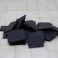 Hedral Value Pack of 48 - Blank Black 1" Uncoated Chipboard Square Board Game Tiles Counters Markers Chits DIY D&D