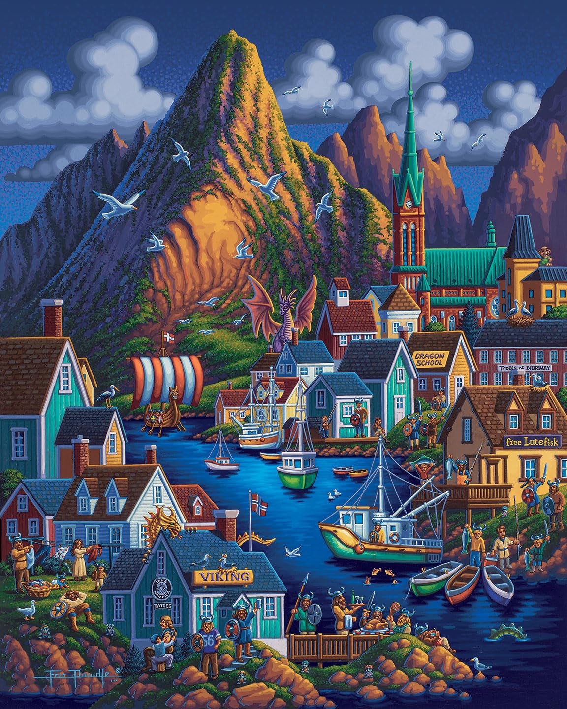 Dowdle Personal Puzzle - Norway - 210 Piece