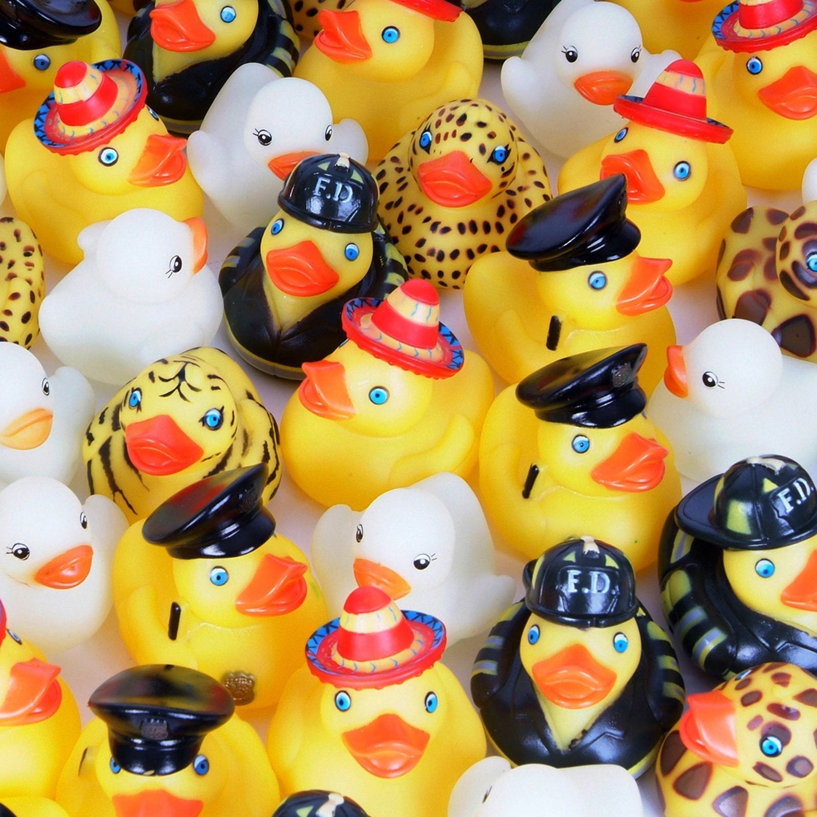 2 Inch Rubber Duck Assortment (100 Piece)