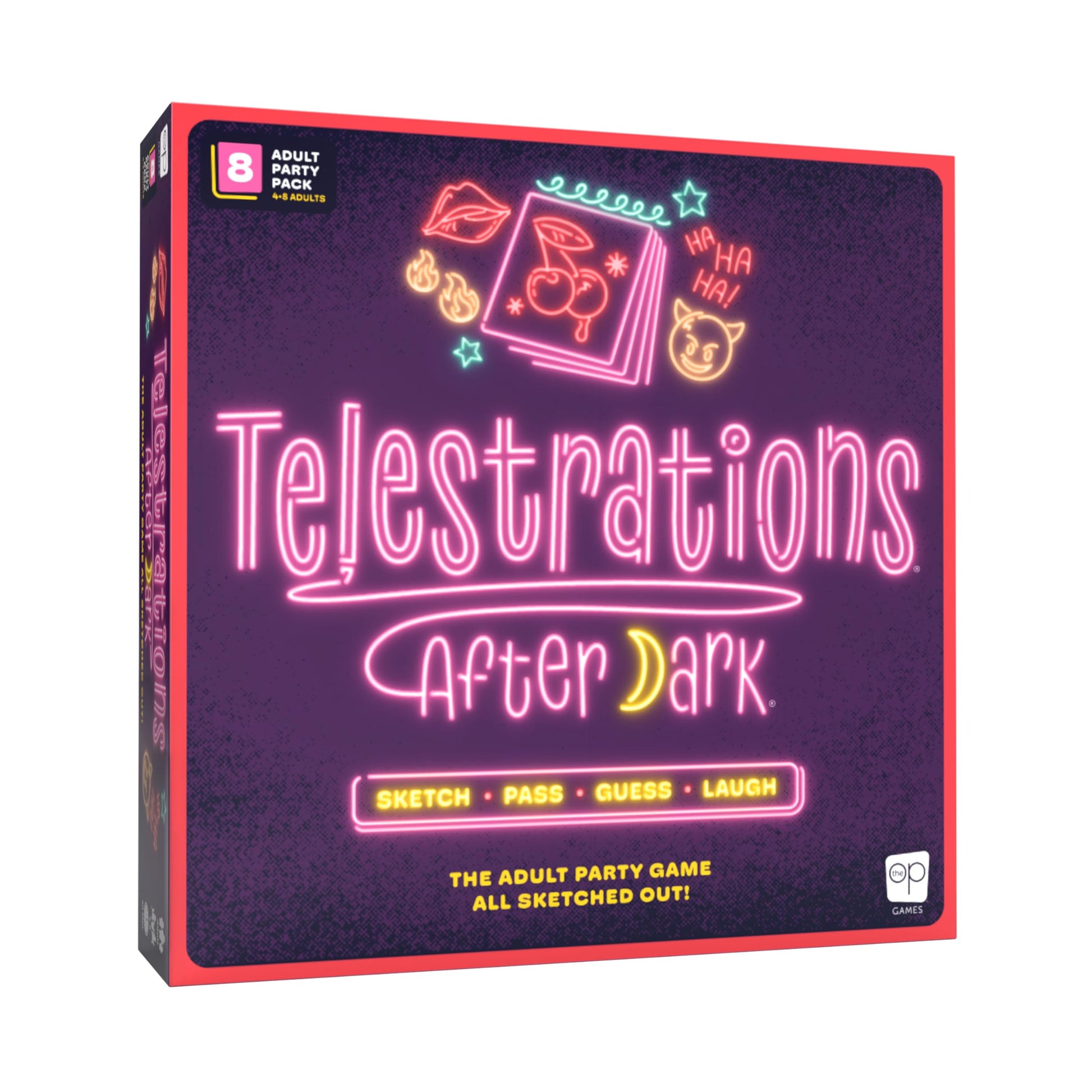 Telestrations: After Dark 8 Player 2nd Edition Board Game, Adults-Only Laugh Out Loud Must Have Party Game, Sketch What You Read & Guess What You Saw