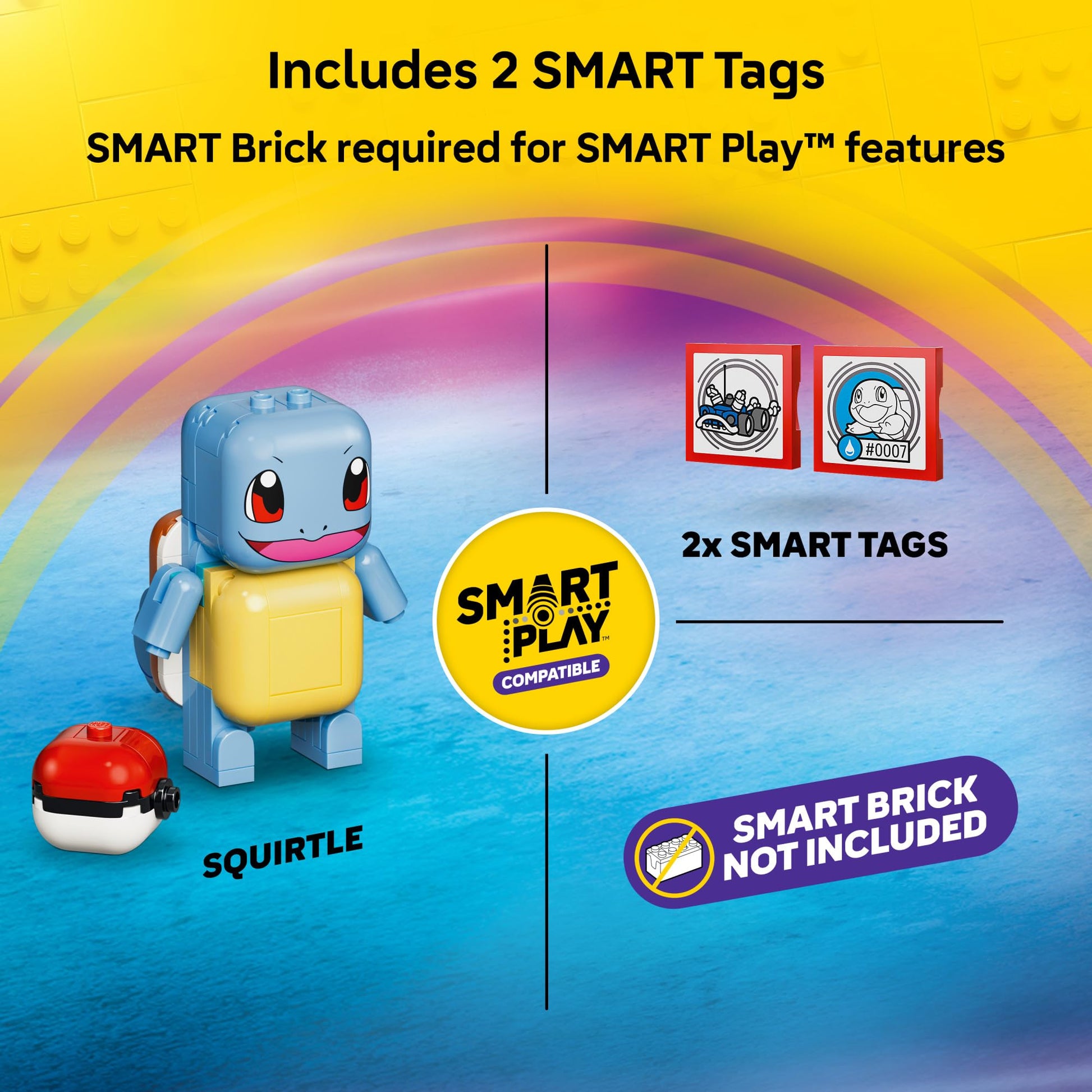 LEGO Pokémon SMART Play: Trainer's Buggy Adventure with Squirtle 72156