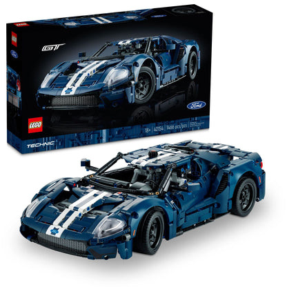 LEGO Technic 2022 Ford GT 42154 Car Model Kit for Adults to Build, Collectible Set, 1:12 Scale Supercar with Authentic Features, Gift Idea That Fuels