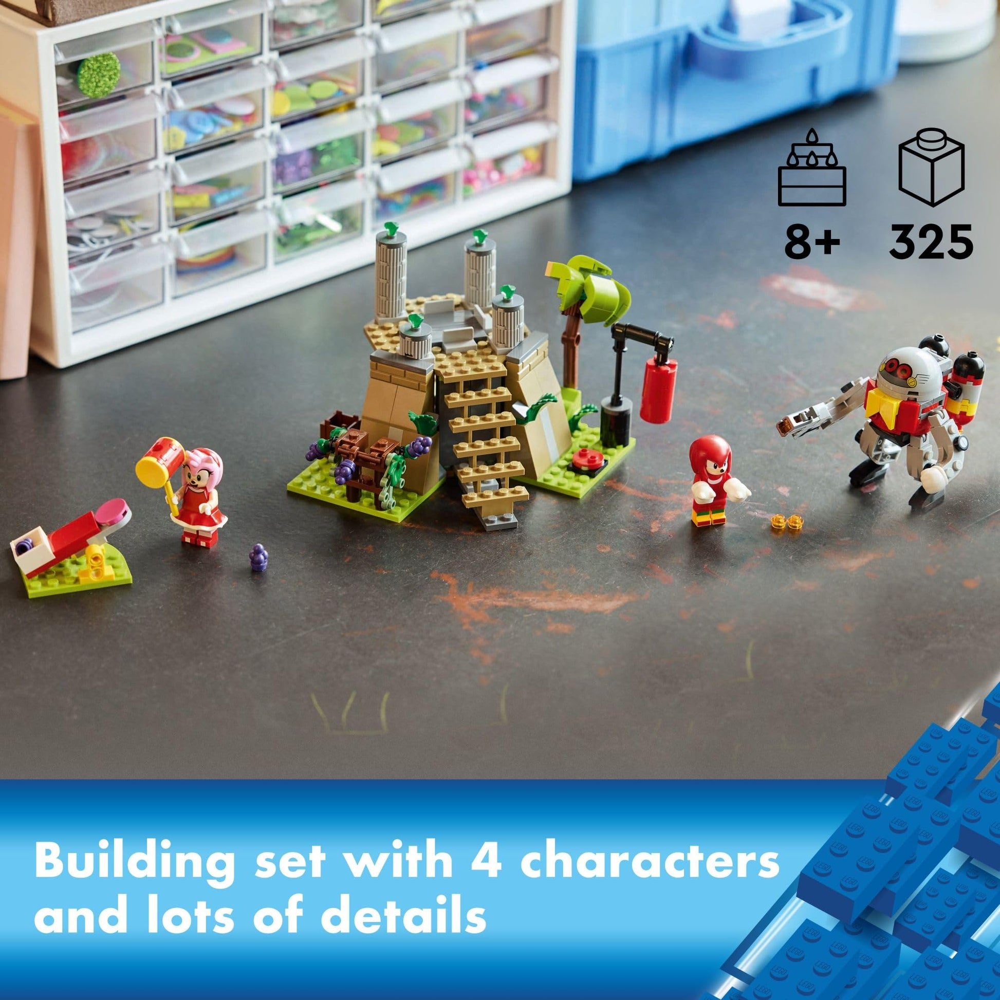 LEGO Sonic The Hedgehog: Knuckles and The Master Emerald Shrine Collectible Video Game Toy Building Set, Comes with 2 Sonic Action Figures, Gamer Gift