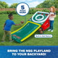 Playland Inflatable Skee Ball Game for Kids & Family - 5FT Indoor & Outdoor Arcade Toss Game with Ball Return, 4 Rubber Balls, Electric & Hand Pump
