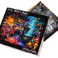 Witch's Magic Halloween Jigsaw Puzzle 550 Piece by Vermont Christmas Company - Fully Interlocking & Randomly Shaped Pieces - 24" x 18" - Family