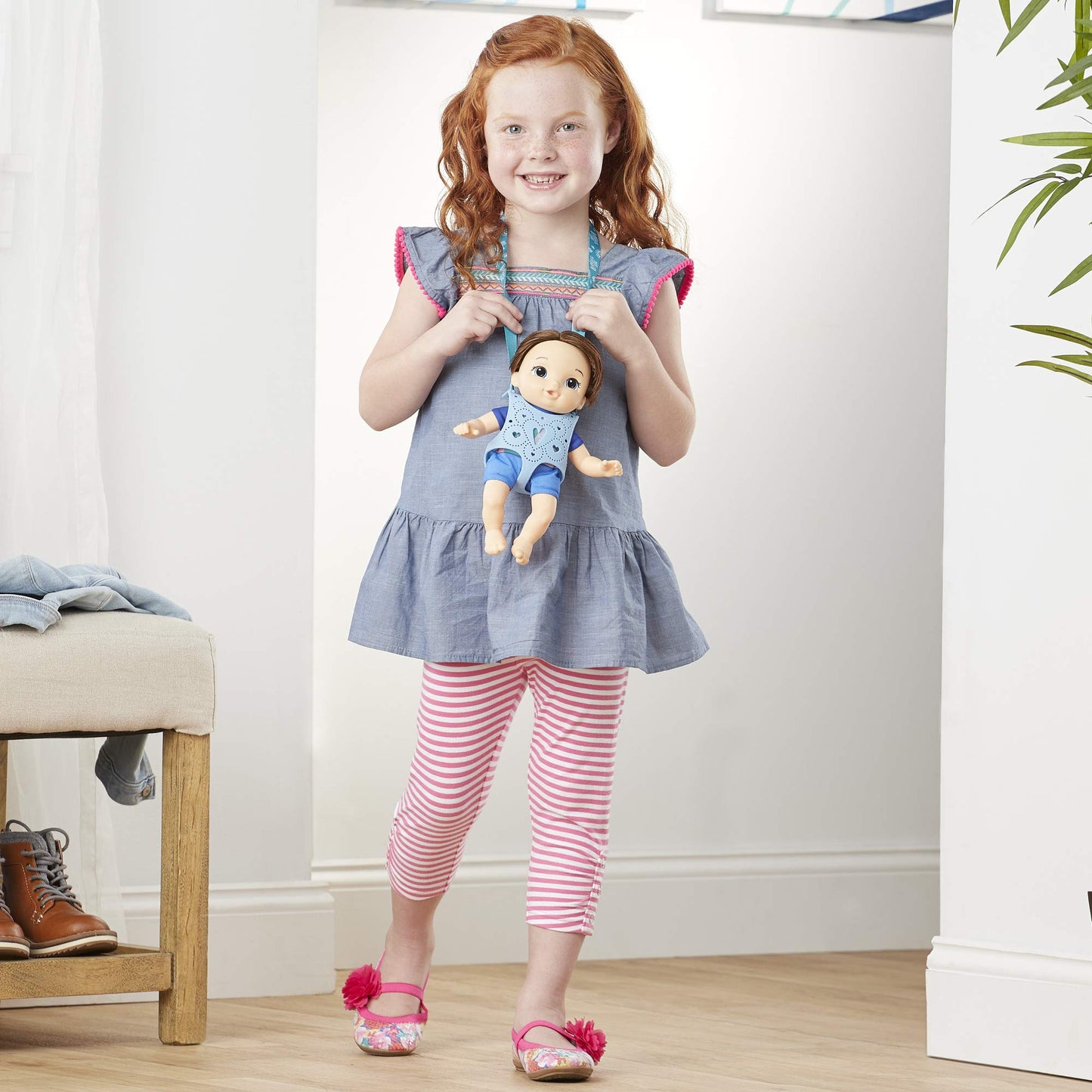 Baby Alive Littles, Carry ‘N Go Squad, Little Matteo Brown Hair Boy Doll, Carrier, Accessories, Toy for Kids Ages 3 Years & Up