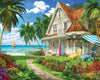 White Mountain 1000 Piece Jigsaw Puzzle Summer Ocean Scene, Beach House