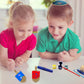 Craft-A-Dreidel, Create Your Own Custom Dreidel, Kit Includes 6 Wooden Dreidels, 9 Colors, 3 Brush, 3 Glitter - Fun and Educational (6 Dreidels)