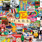 White Mountain 1000 Piece Jigsaw Puzzle Retro Pop Culture Collage, Fads