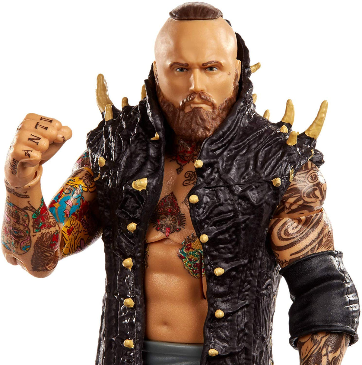 WWE Aleister Black Elite Series #73 Deluxe Action Figure with Realistic Facial Detailing, Iconic Ring Gear & Accessories