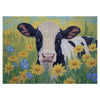 Larkipuzz Sunflower Cow Painting Jigsaw Puzzle 1000 Piece for Adult, Animal Flower Plant Nature Jigsaw Puzzles, Funny Art Beautiful Landscape Puzzle