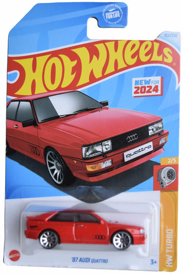 Hot Wheels '87 Audi Quattro, HW Turbo 2/5 [red] 102/250