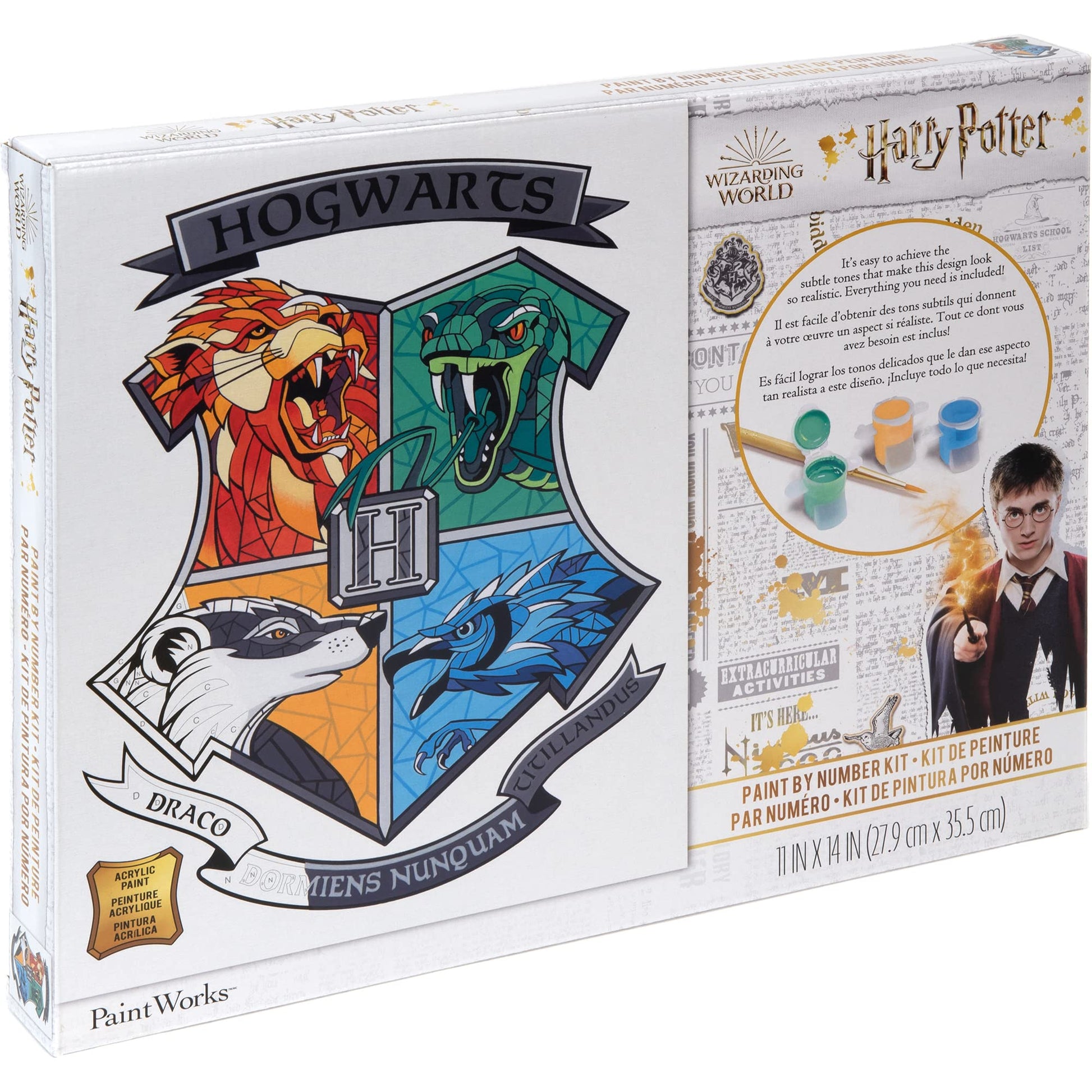 PaintWorks Hogwarts Harry Potter Paint by Number Kit for Adults and Kids