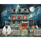 Bits and Pieces 4 Jigsaw Puzzle Set 500 Piece Puzzles for Adults, 4-in-1 Halloween Puzzles Set - Large 16" x 20" Jigsaw Puzzles 500 Pieces - Haunted