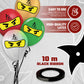 Ninja Superhero 12" Birthday Balloons 30 Pcs Party Decorations Set for Kids