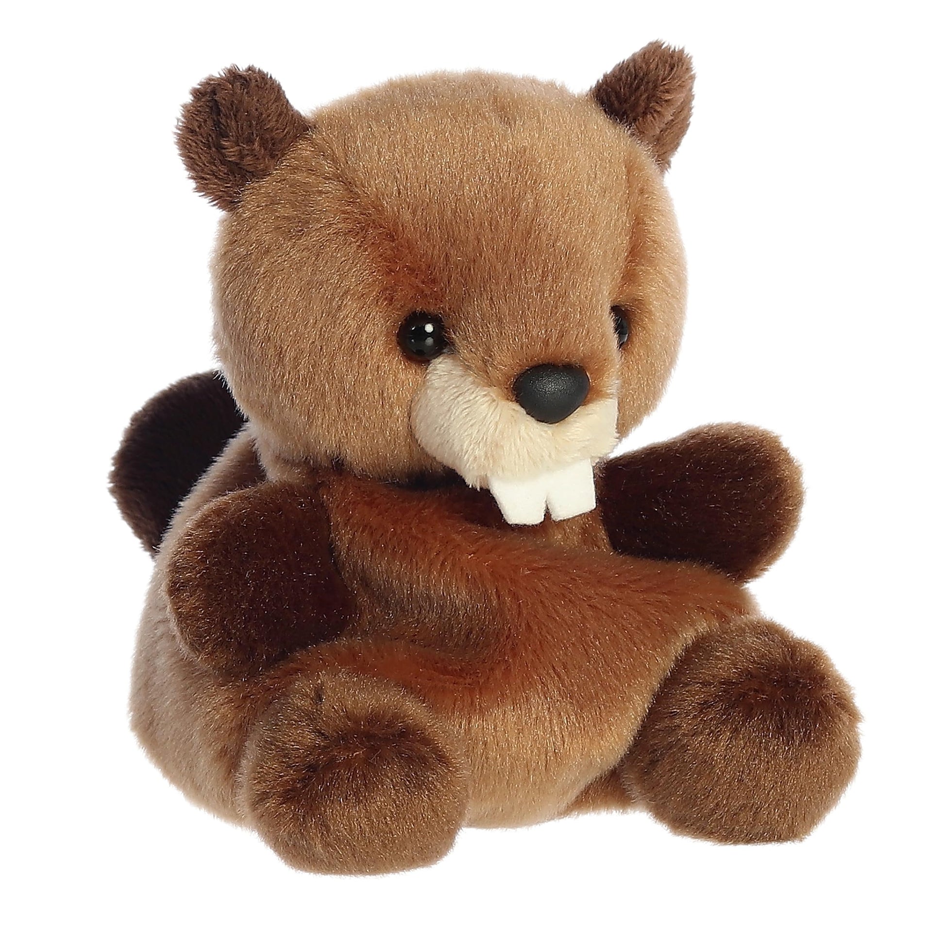 Aurora® Adorable Palm Pals™ Chewy Beaver™ Stuffed Animal - Fun Collectible Plush for Kids and Adult Collectors - Perfect for Decorating Rooms