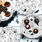 96 Pieces Halloween Spider Web Tableware Party Supplies - Disposable Dinnerware Set with Paper Plates, Napkins, and Forks for Spooky Halloween Party