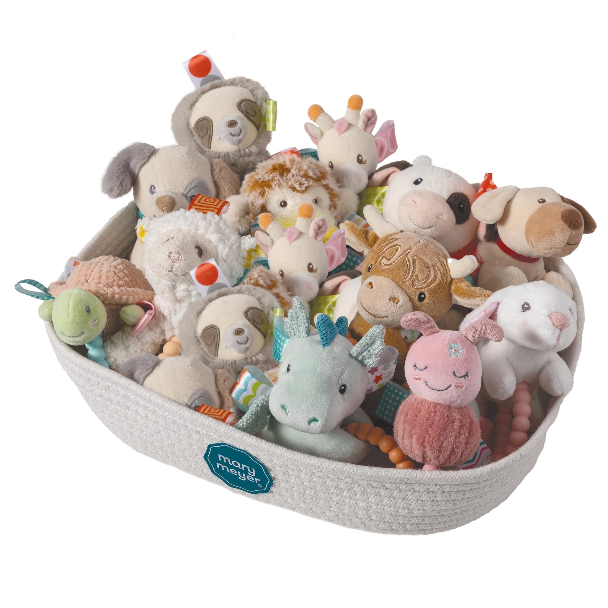 Mary Meyer Soft Baby Rattle with Soothing Teether Ring, 6-Inches, Cream Giddy Up Pony