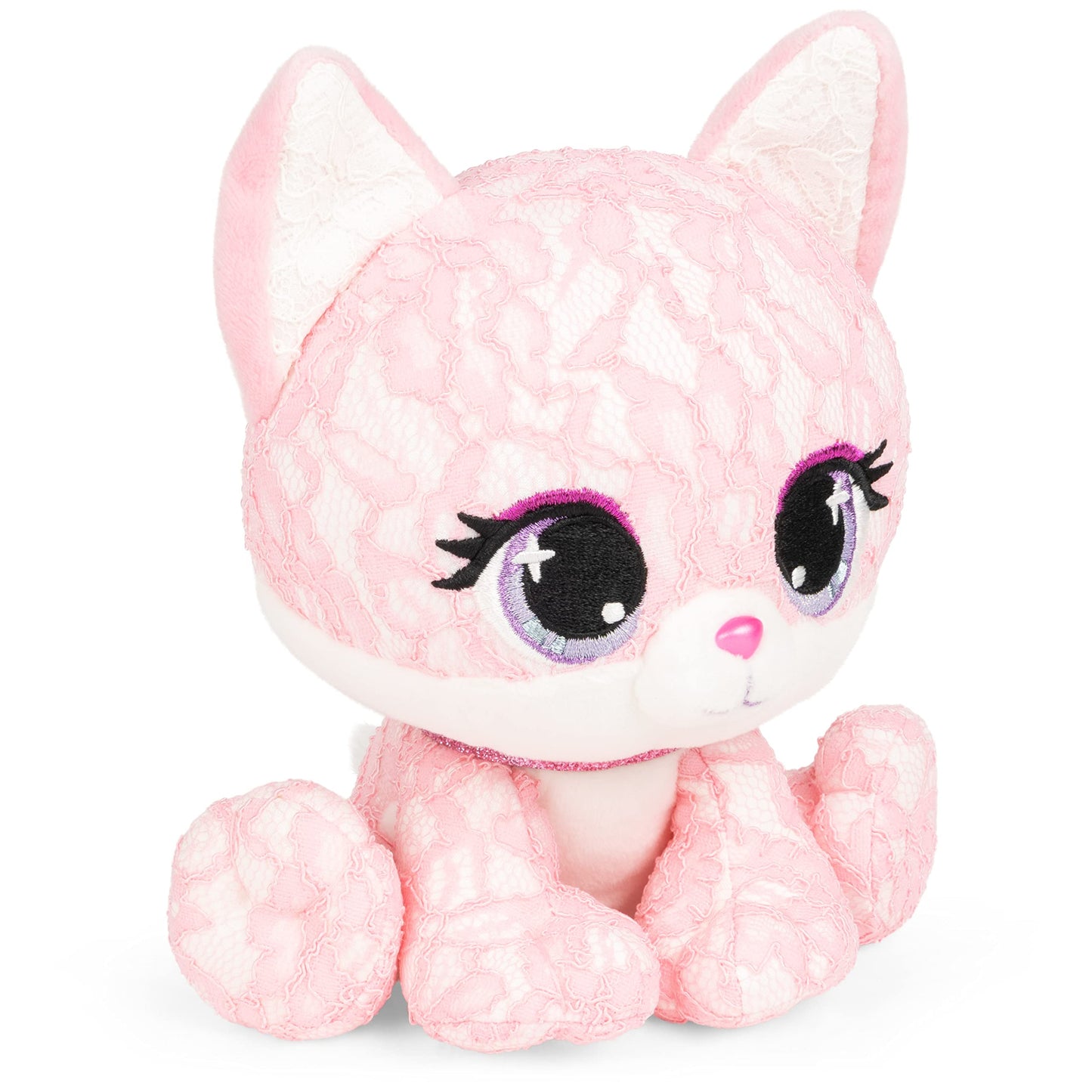 GUND P.Lushes Designer Fashion Pets Jessica Foxy Fox Premium Stuffed Animal Soft Plush, Pink, 6”