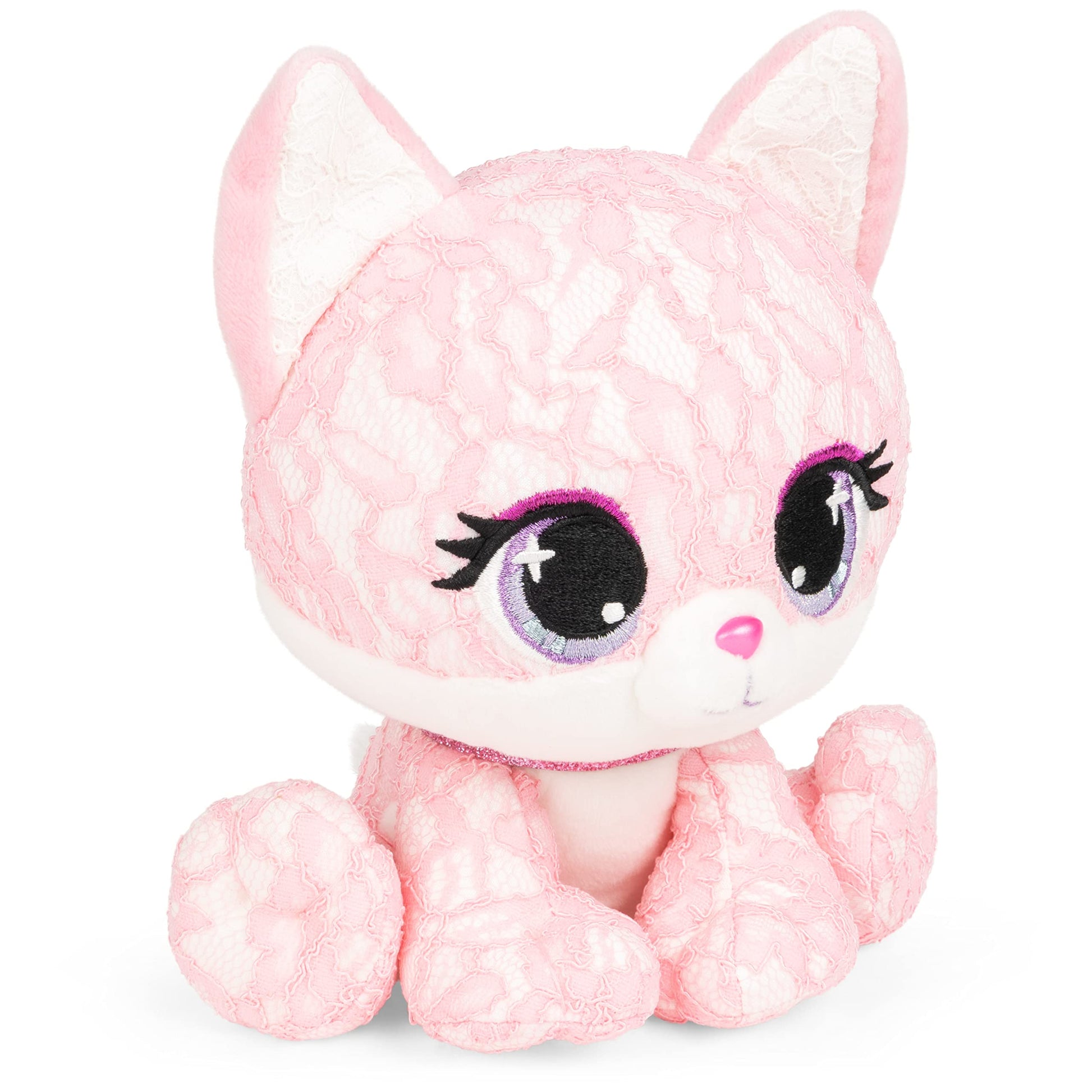 GUND P.Lushes Designer Fashion Pets Jessica Foxy Fox Premium Stuffed Animal Soft Plush, Pink, 6”