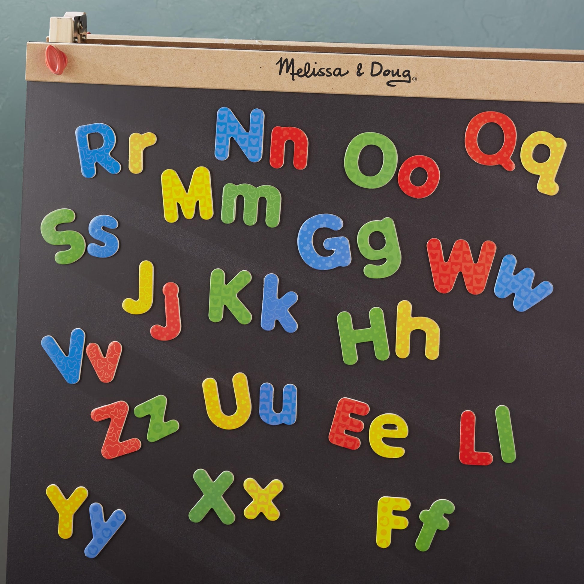 Melissa & Doug Disney Mickey and Friends Wooden Alphabet Magnets - 52 Uppercase and Lowercase Letters