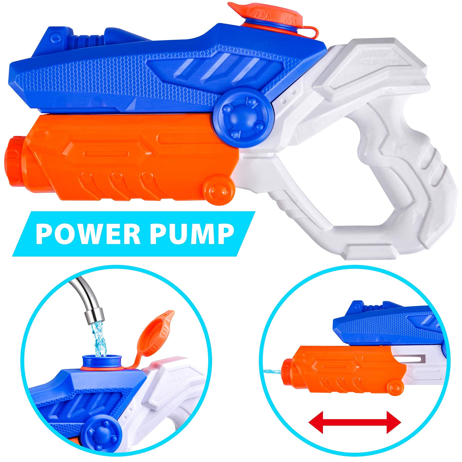 JOYIN 3 Pack Kids Water Guns Super Water Pistol Blaster Toy Water Soaker Squirt Guns for Kids Summer Swimming Pool Beach Sand Outdoor Water Activity