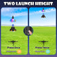 Ovaasy Rocket Launcher for Kids, 200 ft Self Launching Motorized Rocket Toy with LED and Safety Parachute Land, Outdoor Toys Cool Birthday for Boys