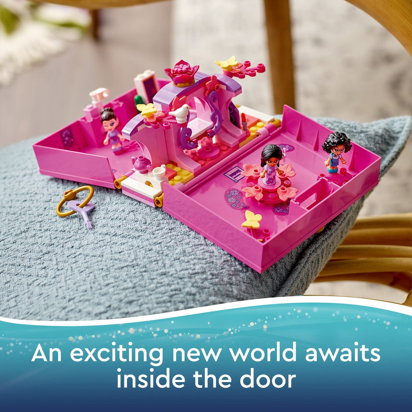 LEGO Disney Encanto Isabela’s Magical Door 43201 Building Kit; A Great Construction Toy for Independent Play, with Butterflies, Bird and Memorable