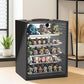 Miniature Storage Case for Collectibles Miniatures, Wooden Miniature Display Cases with 5 Trays, Transparent Front and Back for Better Display