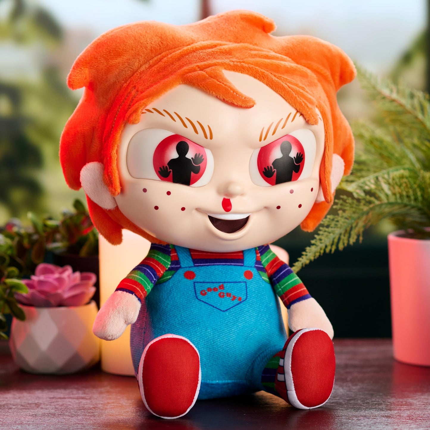 Tiny Nightmares Large Plush Chucky, Collectible Scary Character