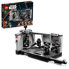 LEGO Star Wars Dark Trooper Attack Set, Mandalorian Building Toy 75324, with Revolving Elevator, Luke Skywalker Minifigure and Lightsaber, Pretend