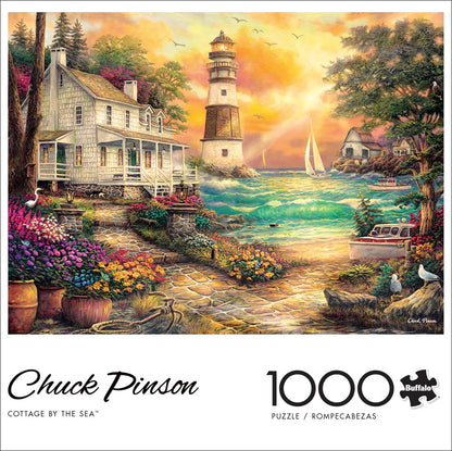 Buffalo Games - Cottage by the Sea - 1000 Piece Jigsaw Puzzle for Adults