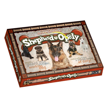 Late for The Sky German Shepherd-Opoly Board Game for Dog Lovers and Families, 2-6 Players, Ages 8+, Property Trading Fun with Tokens, Cards,