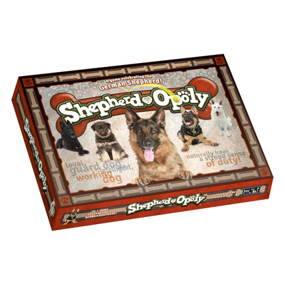 Late for The Sky German Shepherd-Opoly Board Game for Dog Lovers and Families, 2-6 Players, Ages 8+, Property Trading Fun with Tokens, Cards,