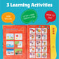 Preschool Learning Activities Book - Interactive ABC Sound Book, Toddler Learning Toy for Kids Ages 3+, Educational Alphabet Toy for Boys and Girls.