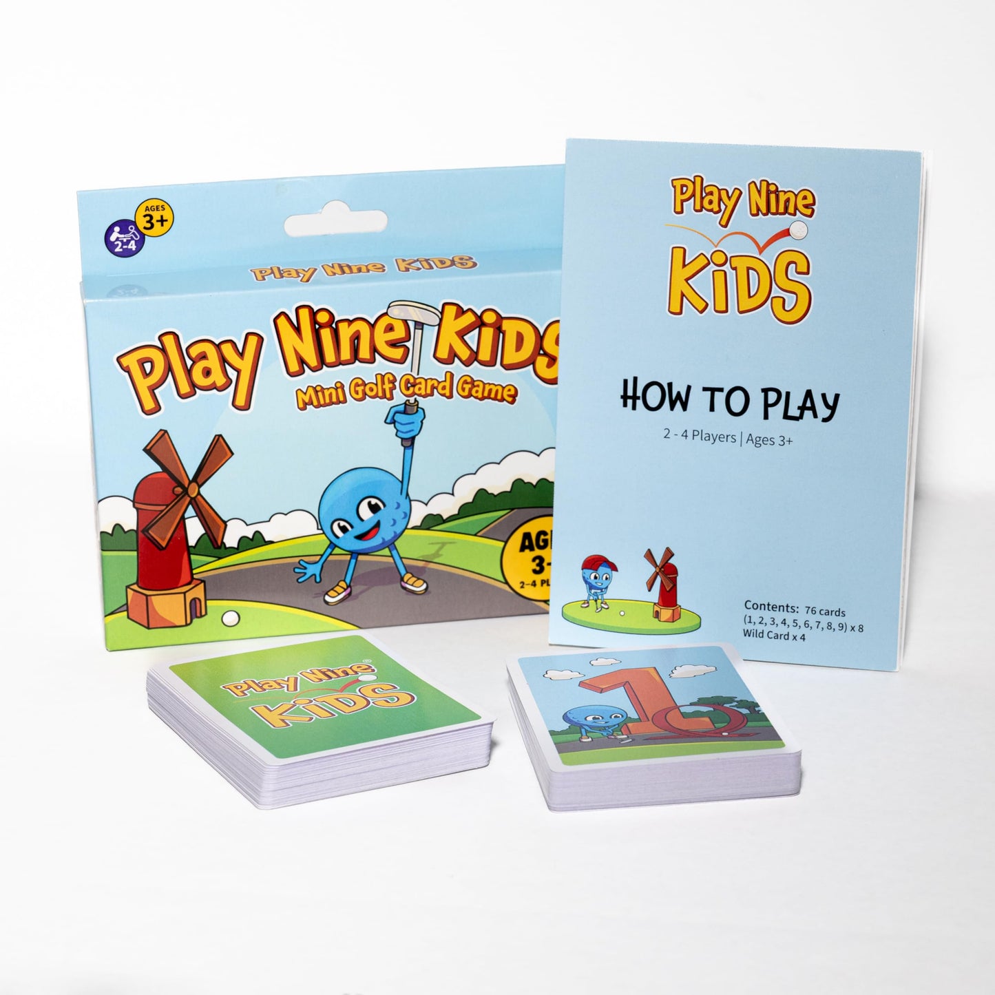 Play Nine Kids: Mini Golf Card Game - Learn and Match Numbers, Fun Math & Strategy Skills for Kids - Family Board Game - Easy to Learn, Educational
