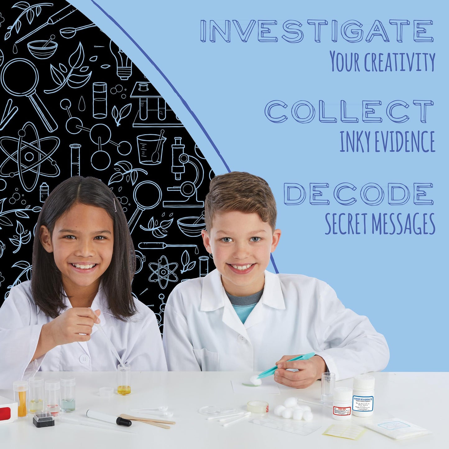 MindWare Science Academy Detective lab - Science Kits for Kids Age 8-12 - Kids Detective Kit Complete with 7 Forensics and Crime-Scene Investigations