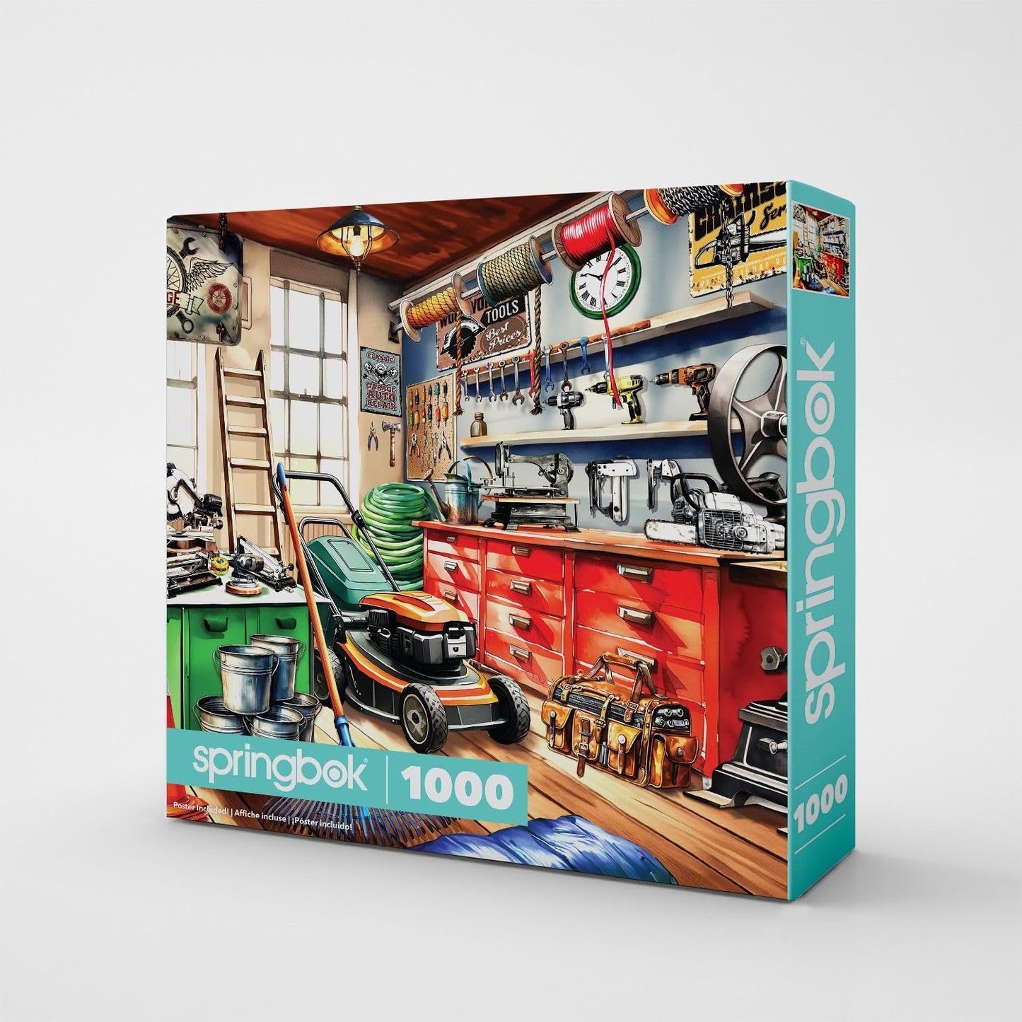 Springbok Tool Man's Garage 1000 Piece Jigsaw Puzzle for Adults