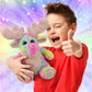 Puzzled DolliBu Rainbow Moose Stuffed Animal - Soft Huggable Moose Stuffed Toy, Adorable Playtime Wildlife Plush Toy, Cute Cuddle Gifts for Kids