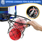 HYES Mini Basketball Hoop Indoor with 7 LED Lighting/Scoreboard, Blue